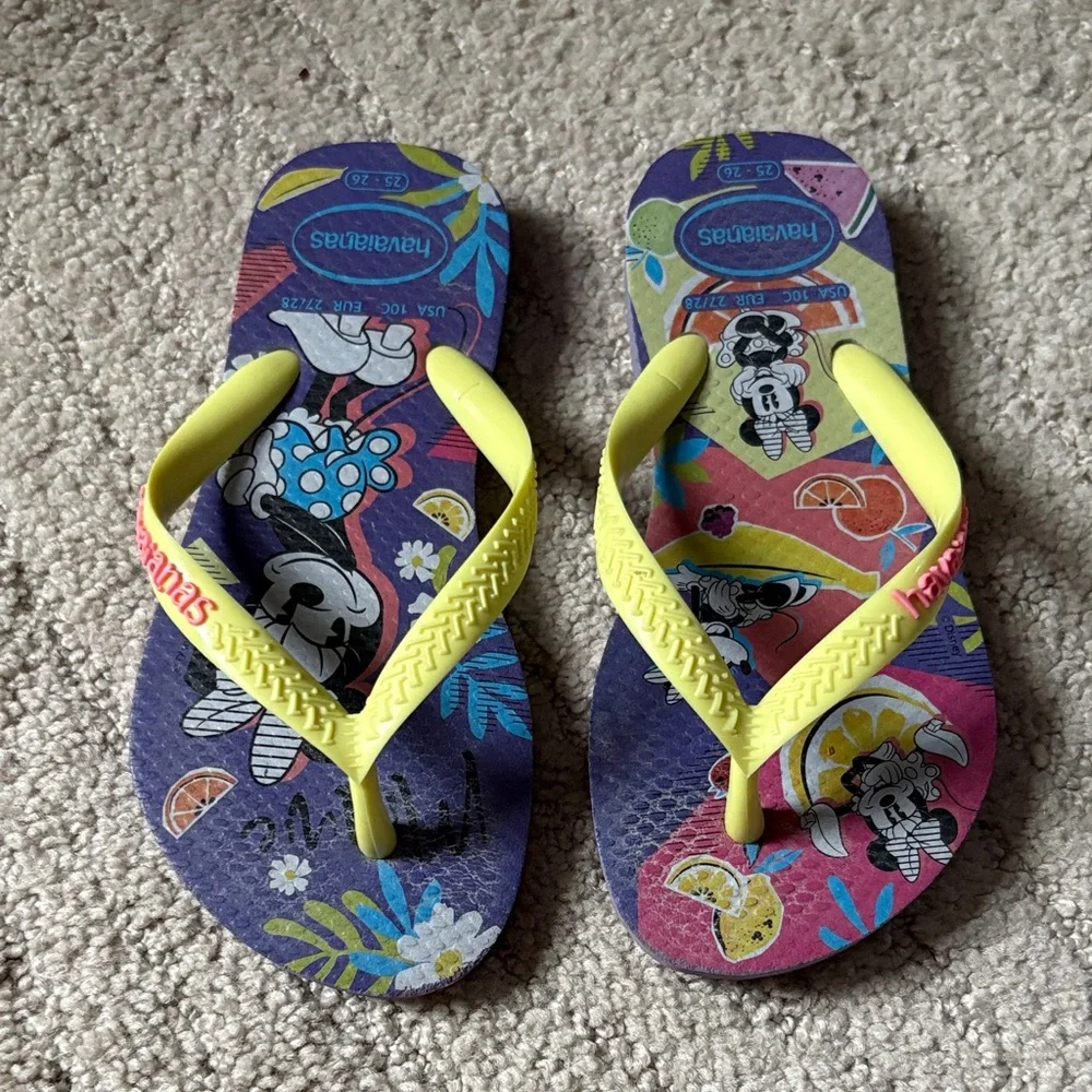 Kids Toddler Minnie Mouse Havaianas Sandals
